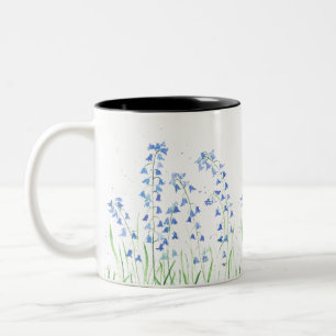 Blaue Blüten Blaue Blumen Naturwald Zweifarbige Tasse