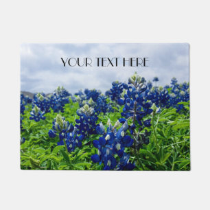 Blaue Blüten Bluebonnets Texas texanisch Floral Fußmatte