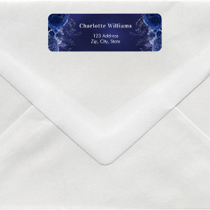 Blaue Blütenblätter Rose Rücksendeadresse