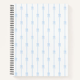 Blaue Bogen und Streifen Notizbuch