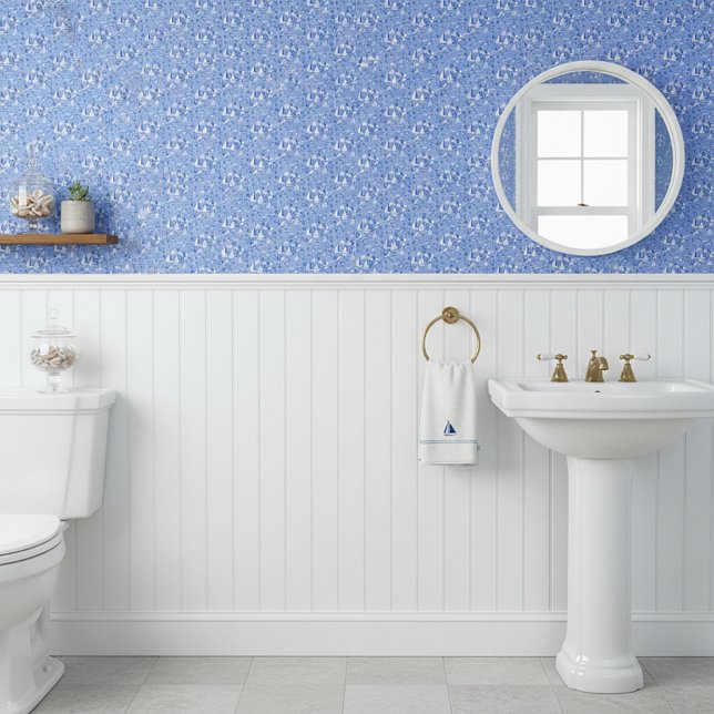 Blaue Boote Tapete (Von Creator hochgeladen)