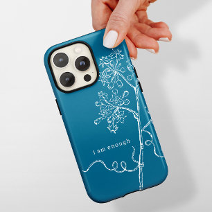 Blaue botanische Blume Cyanotypie nach Maß  Case-Mate iPhone 14 Pro Max Hülle