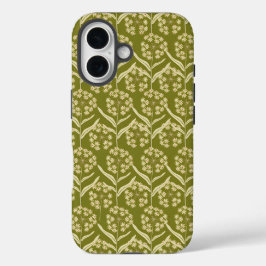 Blaue botanische Muster im Vintage-Stil Case-M iPhone 16 Hülle