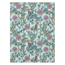 Blaue botanische Muster im Vintage-Stil