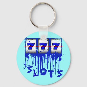BLAUE BRATENFETT-FARBEN-SCHLITZE SCHLÜSSELANHÄNGER