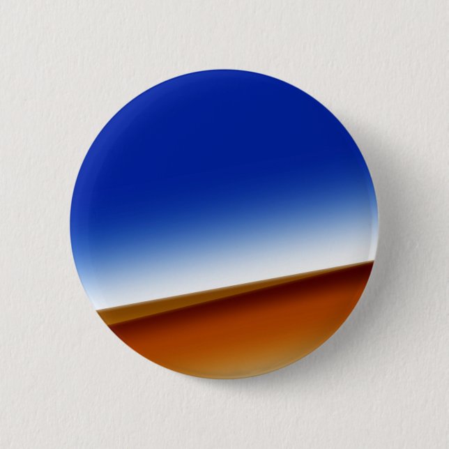 Blaue braune weiße abstrakte Textur Kunst Hintergr Button (Vorderseite)