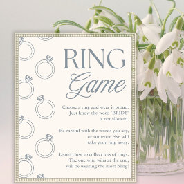 Blaue Brautparty - Spielschild 'Don't Say Bride' Poster
