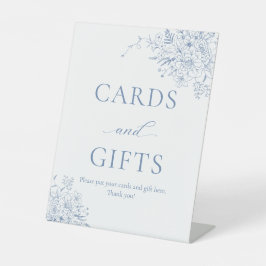 Blaue Brautpartys Sockelschild