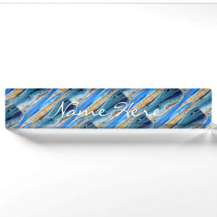 blaue Bretter Thunder_Cove Namensplakette