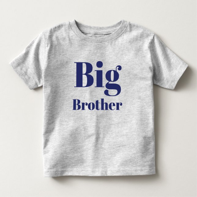 Blaue Briefe der Big Brother Marine niedlich Kleinkind T-shirt (Vorderseite)