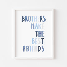 Blaue Brüder drucken die besten Freunde