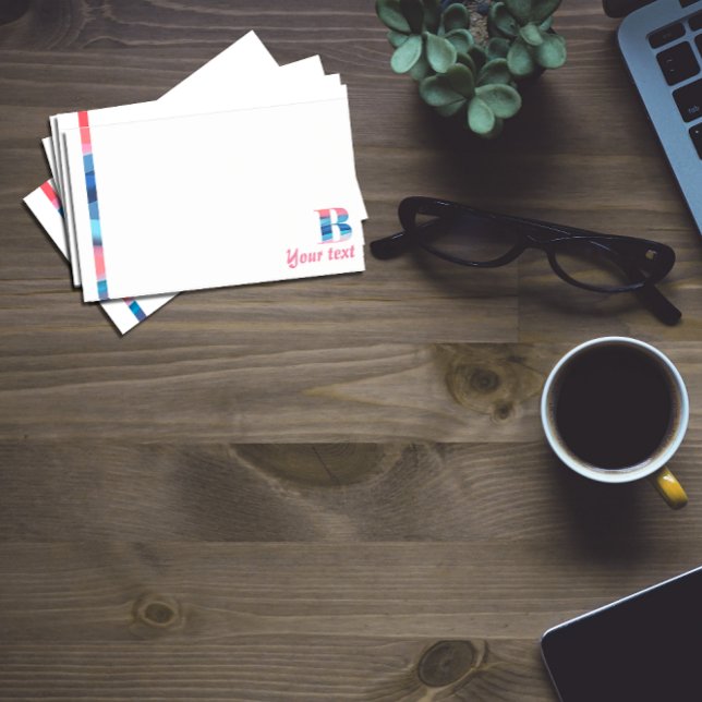 Blaue Buchstaben B Post-it Klebezettel (Von Creator hochgeladen)