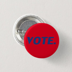 Blaue Buchstaben, roter Hintergrund Button