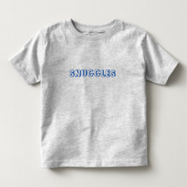 Blaue Buchstaben "Schnurrbart" Kleinkind T-shirt