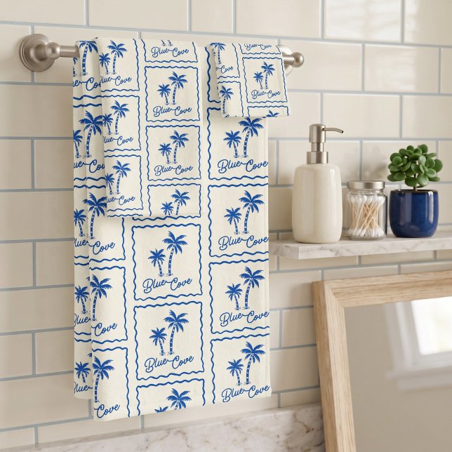Blaue Bucht Badhandtuch Set (Von Creator hochgeladen)