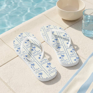 Blaue Bucht Flip Flops