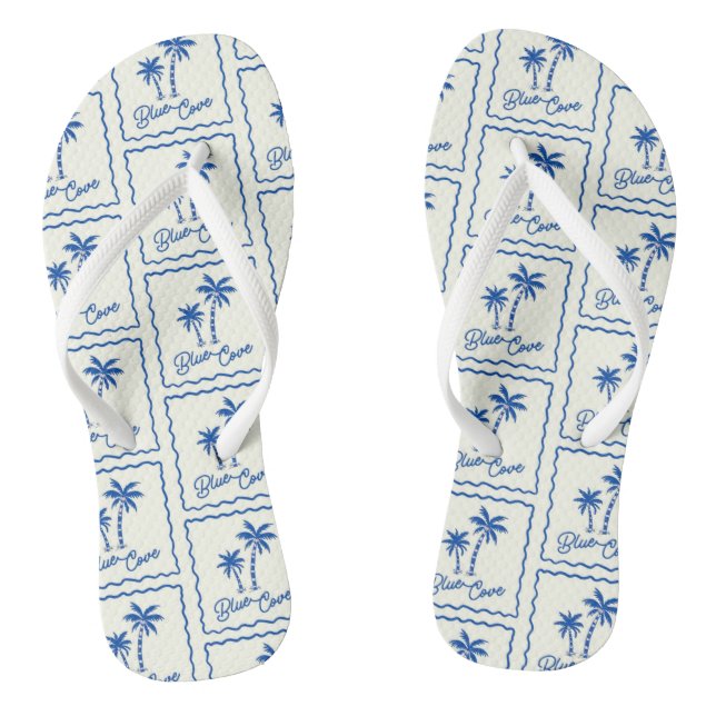 Blaue Bucht Flip Flops (Fußbett)