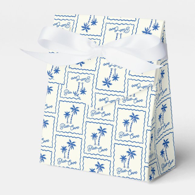 Blaue Bucht Geschenkschachtel (Vorderseite)