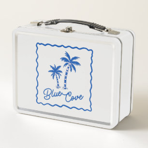 Blaue Bucht Metall Brotdose