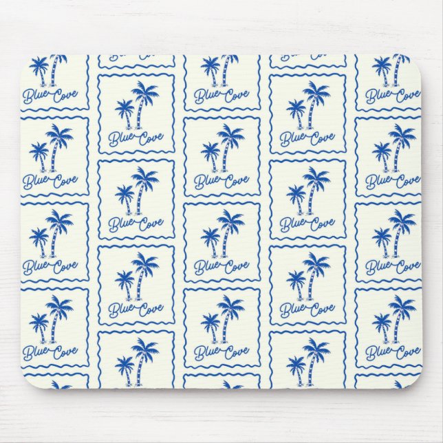 Blaue Bucht Mousepad (Vorne)