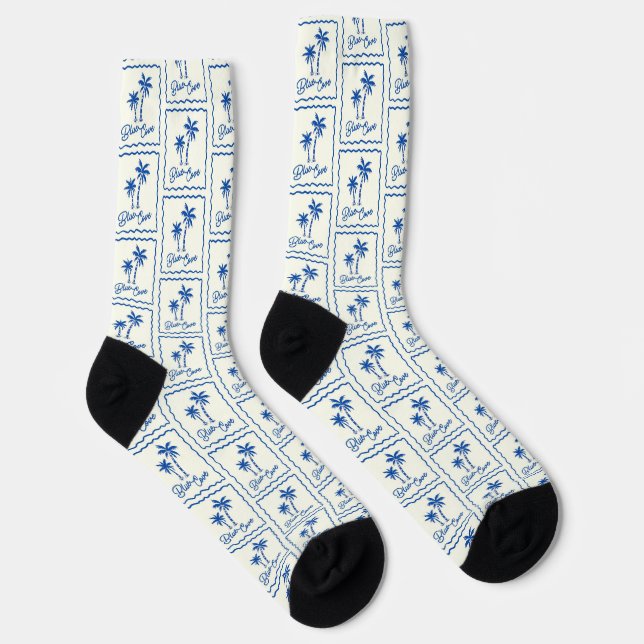 Blaue Bucht Socken (Rechts)