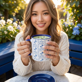 Blaue Bucht Tasse