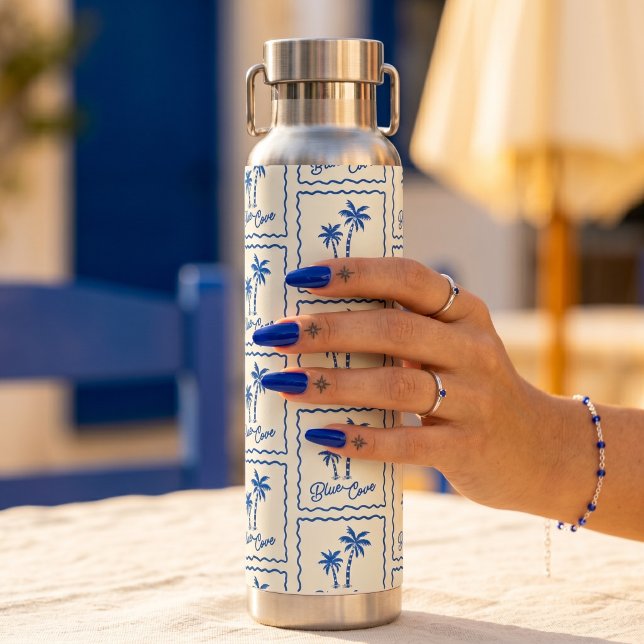 Blaue Bucht Trinkflasche (Von Creator hochgeladen)