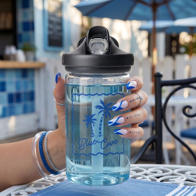 Blaue Bucht Trinkflasche (Von Creator hochgeladen)