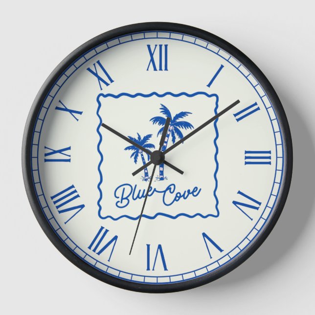 Blaue Bucht Uhr (Vorderseite)