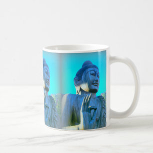 blaue buddhas kaffeetasse