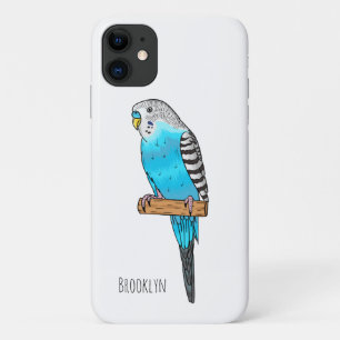 Blaue Budgerigar-Cartoon Case-Mate iPhone Hülle