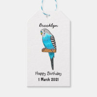 Blaue Budgerigar-Cartoon