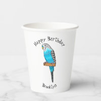Blaue Budgerigar-Cartoon