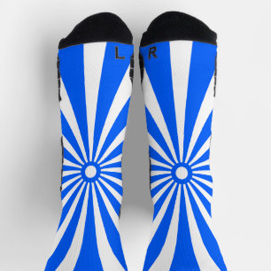 Blaue Burst-Energie-Muster-Socken Socken