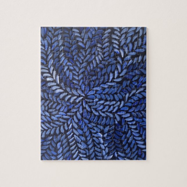 Blaue Bush-Medizin Puzzle (Vertikal)