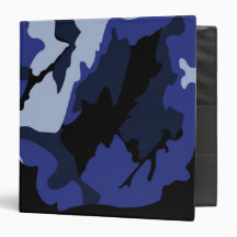 Blaue Camouflage, 3 Ring Binder