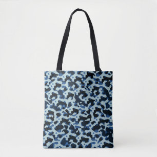 Blaue Camouflage Abstraktes Muster