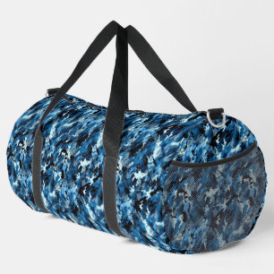 Blaue Camouflage Duffle Bag
