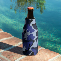 Blaue Camouflage Flasche Cool