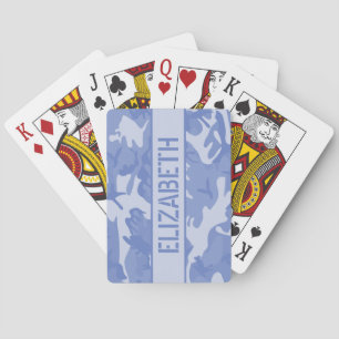 Blaue Camouflage individuell Spielkarten