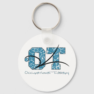 Blaue Camouflage mit Bildlauf Schlüsselanhänger