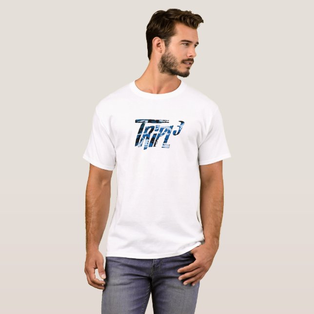 blaue Camouflage T-Shirt (Vorne ganz)