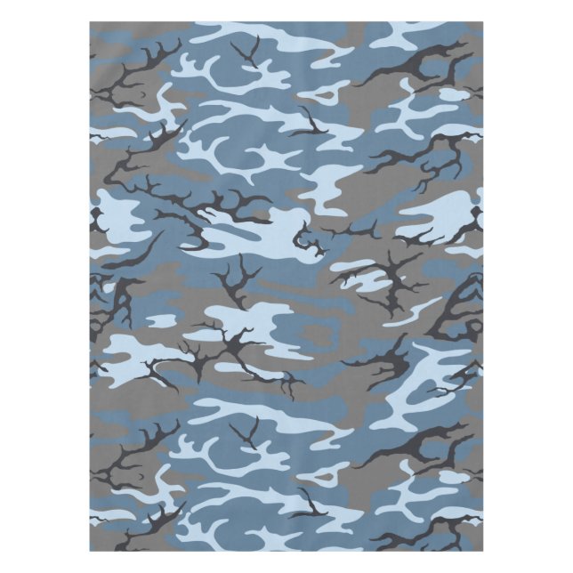 Blaue Camouflage Tischdecke (Vorderseite)