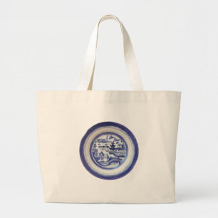 Blaue Canton-Tasche Jumbo Stoffbeutel