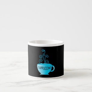 Blaue Cappuccino-Freude Espressotasse