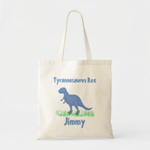 Blaue Cartoon-Dinosaurier-Taschen-Tasche Tragetasche