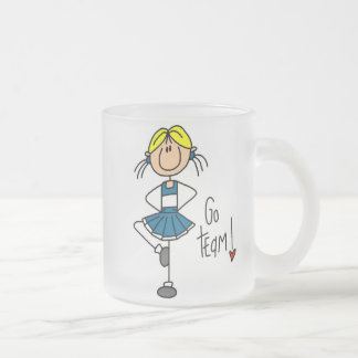 Blaue Cheerleader Mattglastasse