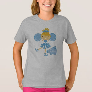 Blaue Cheerleader T-Shirt
