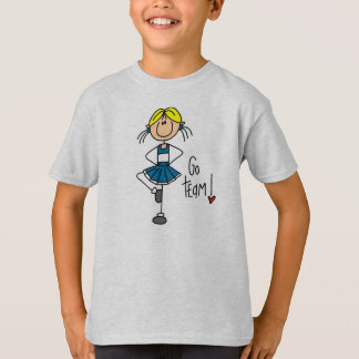 Blaue Cheerleader T-Shirt