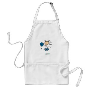 Blaue Cheerleader T-Shirts und Geschenke für das T Schürze